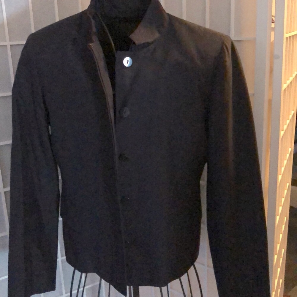 Navy Silk Suit Jacket and Pants